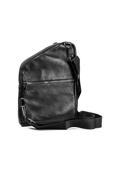 Erzeno Hakiki Deri Siyah Bodybag Çanta Siyah - 90819991 Siyah