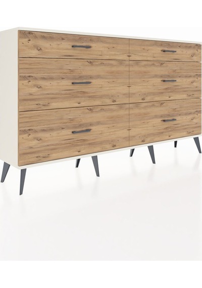 Arges Konsol 6 Çekmeceli 176x30x99 Aytaşı-aytaşı/çam Aytası/atlas Çam - Aytası