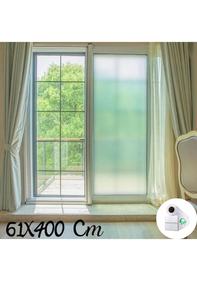 61 Cm X 4 Metre Cam Kumlama, Ofis, Duşakabin Ve Balkon Camı Buzlu Kaplama Folyosu