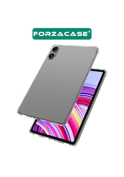 Forzacase Poco Pad 12.1 İnch 2024 İle Uyumlu Anti Shock Silikon Kılıf Şeffaf - Fc014 Arka Kapak