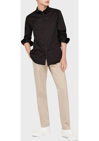 Armani Exchange Erkek Gömlek 8NZCBD ZN10Z 1200 SİYAH Siyah