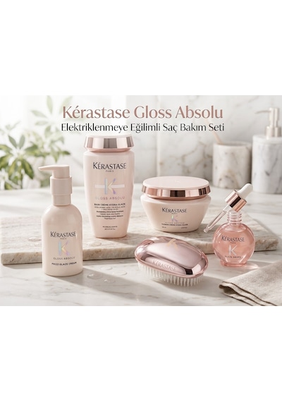 Kerastase Gloss Absolu Kalın Telli Ve Elektriklenmeye Eğilimli Saç Bakım Seti