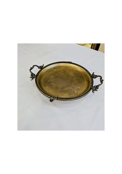Döküm Kenar Çerceveli Paslanmaz Çelik Tepsi 25 Cm Antik - 848759893 Antik - 848759893 Antik