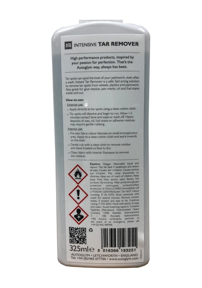Autoglym Tar Remover Oto Araç Zift ve Katran Temizleyici 325 ML