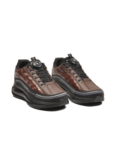 Siyah Kahve Memory Foam Misina Bağcıklı Erkek Sneaker 2250 M Siyah-kahve