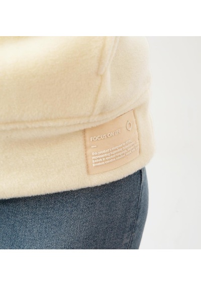 Nors Vanir Basic Yarım Fermuarlı Polar Sweatshirt Ekru 001