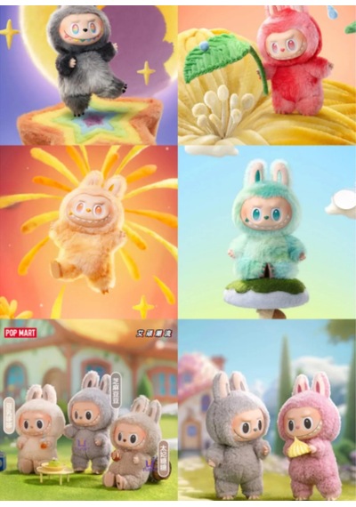 Labubu Peluş Oyuncak Labubu Model Sevimli Bunny Çanta Aksesuarı & Hediyelik Peluş Keychain