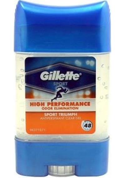 GILLETTE ANTIPERSPIRANT CLEAR GEL SPORT TRIUMPH
