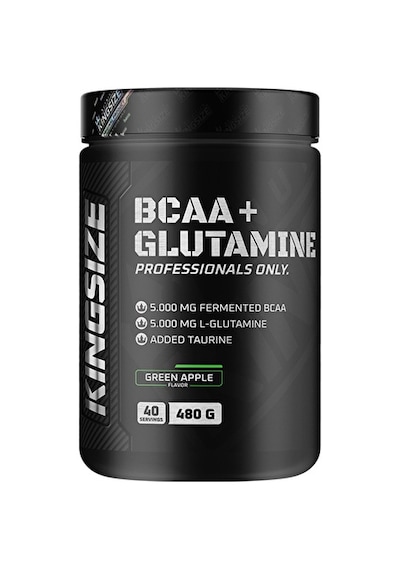 Kingsize Nutrition Bcaa + Glutamine Powder 480 Gr - Yeşil Elma