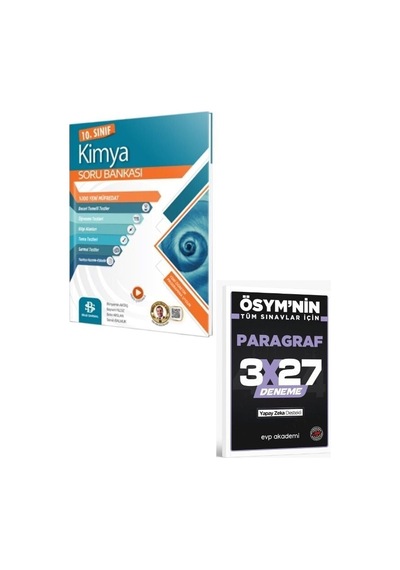 Bilgisarmal 2027 10. Sınıf Kimya Soru Bankası+ Evp Akademi Paragraf