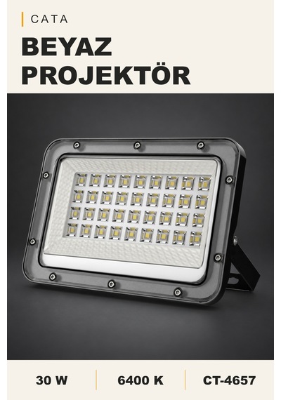 Cata 30w 6400k Beyaz Led Projektör