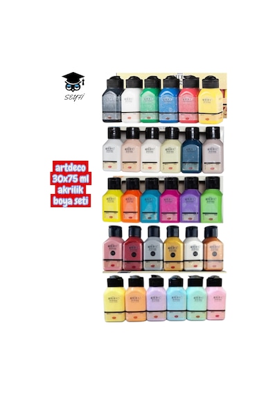 Artdeco 30x75 Ml Akrilik Boya Seti Komple Set 30 Renk 0000 Naturel