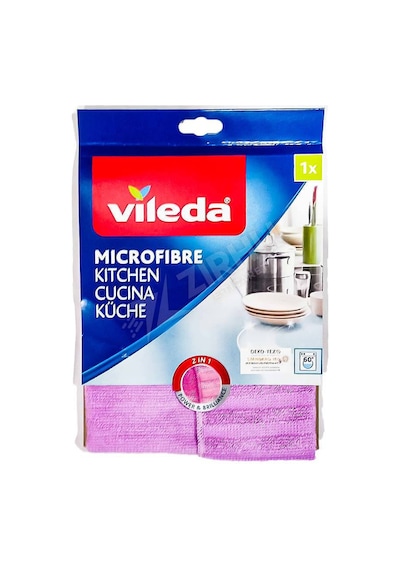 3 Adet Vileda Mikrofiber Mutfak Bezi Tekli Paket Çok Renkli