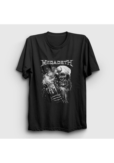 Presmono Unisex Dynamite Megadeth T-shirt Siyah