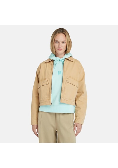 Timberland Strafford Yıkanmış Kanvas Kadın Bej Ceket Tb0a5vj7eh31 Bej