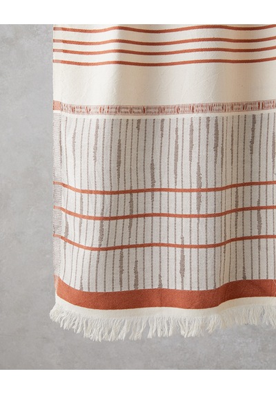 English Home Pure Natural Pamuklu Peştamal 90x150 Cm Açık Bej-kiremit Açık Bej-kiremit
