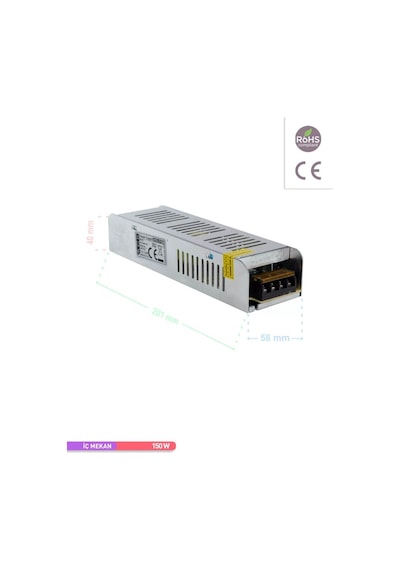 ACK LED Trafosu 12.5 Amper 150W