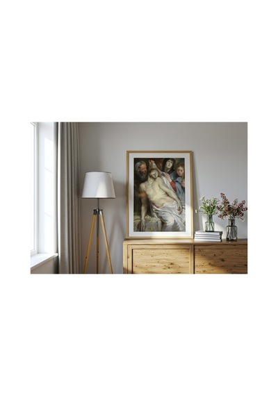 Rönesans Rubens İsa'ya Ağıt Michielsen Epitafı Çerçevesiz Poster 21x30 Cm A4 Tablo Rönesans
