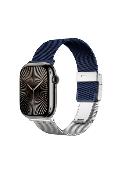 Watch 10 46mm Amazingthing Omni Styleflip Metal Hasır Kordon Gümüş