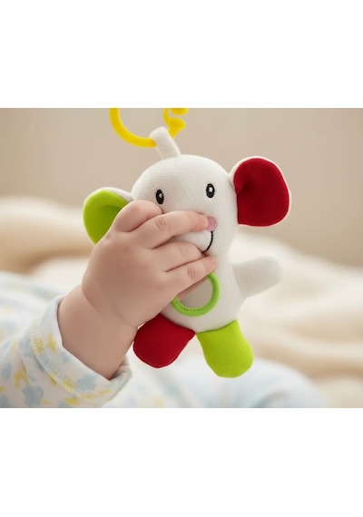 Babyjem Sevimli Arkadaşım Titreşimli Aynalı Fil Çıngırak