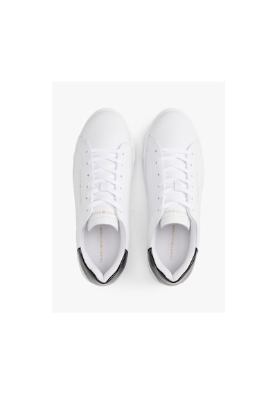 Tommy Hilfiger Chıc Platform Cupsole Patent-9557 White