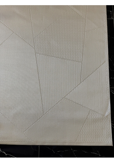 Eko Mono Mno Lux 01 Vizon Hav Toz Vermez Kaymaz Tabanlı Şık Kilim Krem