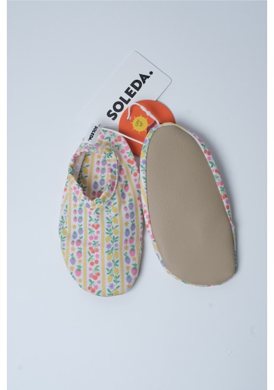 Soleda Uv Korumalı Kaydırmaz Bebek Çocuk Deniz Havuz Patiği Fruits Çok Renkli