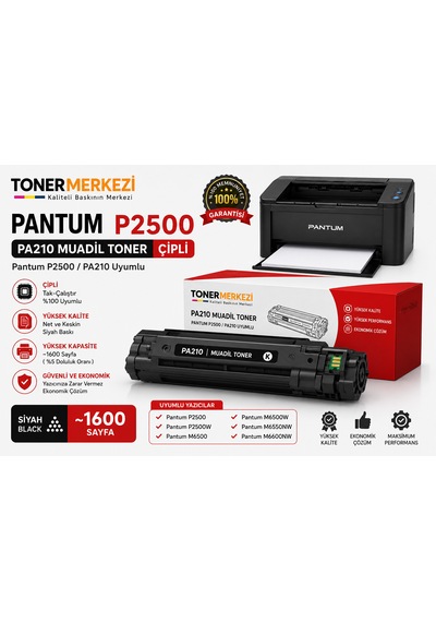 Pantum P2500 Uyumlu, Toner / Pantum Pa210 Uyumlu, Toner
