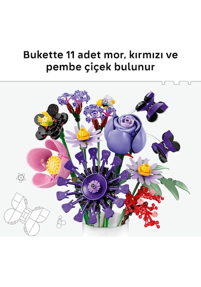 LEGO® Botanicals Olivia Rodrigo’nun Çiçek Buketi 11507 - 9 Yaş Üzeri Çocuklar için 11 Çiçek İçeren Oyuncak Yapım Seti (400 Parça)
