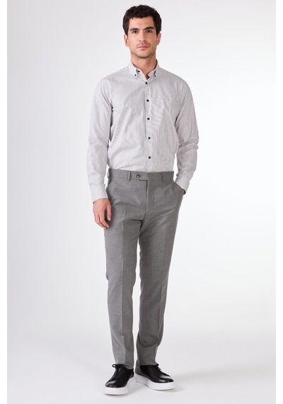 Dufy Koyu Gri Erkek Regular Fit Düz Pantolon - 107004 Koyu Gri