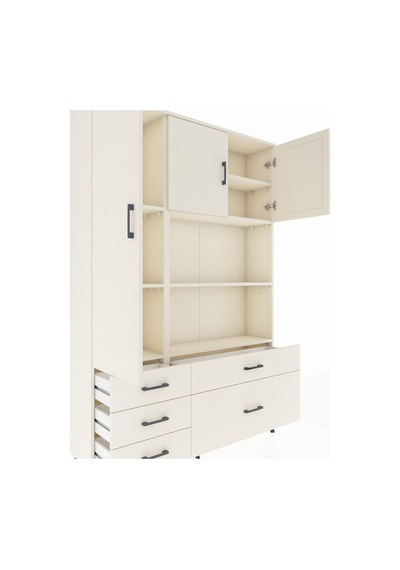 Arges Dolap 7 Raflı 5 Çekmeceli 3 Kapaklı 132x30x195 Aytaşı-a... Aytaşı Arges Dolap 7 Raflı 5 Çekmeceli 3 Kapaklı 132x30x195 Aytaşı-a... Aytaşı