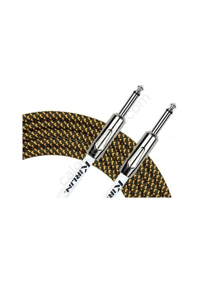 Kirlin Cable IWCX-201PN BY 3Mt Örgülü Enstruman Kablosu - Sarı