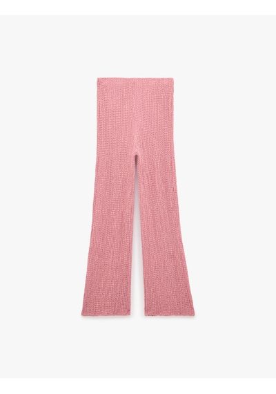 Koton Bürümcük Kumaş Dokulu Slim Fit Pantolon Pembe 6sak40128ek Gül