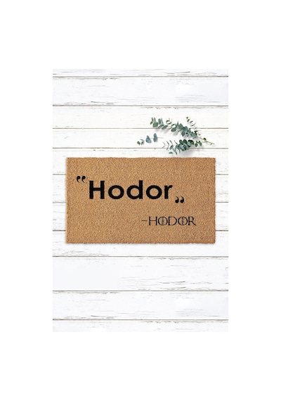 Hodor Hodor Yüzüklerin Efendisi Paspas Kapı Önü Koko Paspas Dekor Halısı Kıl Paspas Diğer