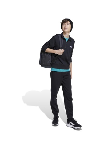 Adidas Sport Lifestyle 220 Çocuk Siyah Dik Yaka Sweatshirt SiYAH