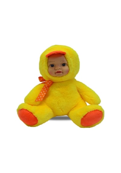 Bebek Yüzlü Sevimli Ördek Peluş Oyuncak 35 Cm Sarı Sarı