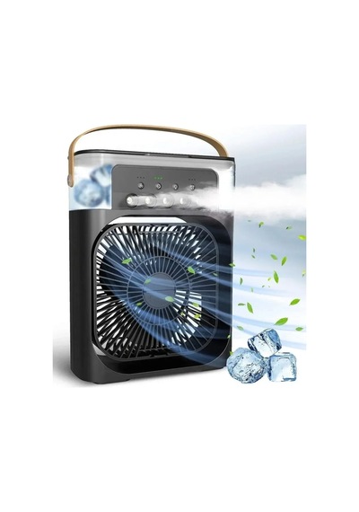 Plentiful Taşınabilir 3 Farklı Mod Ayarlı 7 Farklı Led Işıklı Sulu Soğutmalı Taşınabilir Masaüstü Usb Fan Vantilatör
