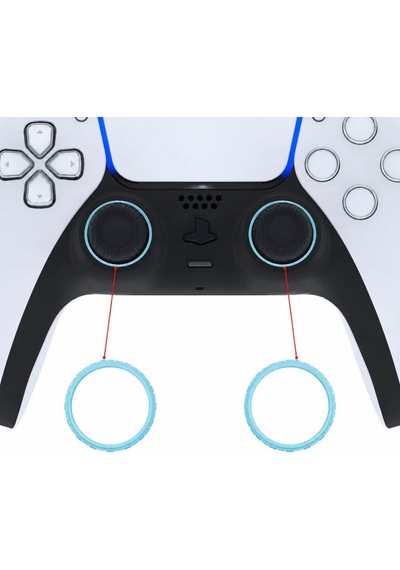 Ps5 Ring Dualsense Analog Çerçevesi Playstation 5 Kol Tamir Parçası 2 Adet Halka Turkuaz
