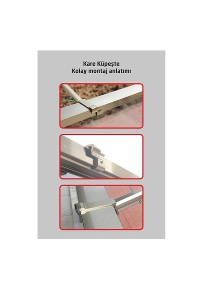 Eym Balkon Çamaşır Kurutma Askısı Dikdörtgen Küpeşte 60 25 Bronz Diğer