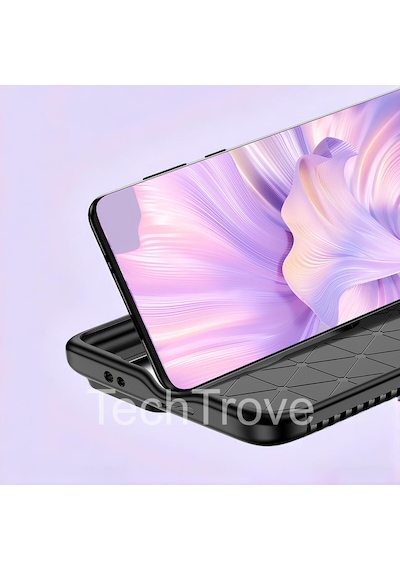One Plus 8 Pro Kılıf Kamera Korumalı Darbe Emici Karbon Fiber Desenli Renk Atmaz Silikon Kapak