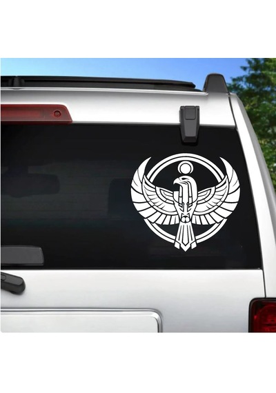Tanrı Horus Sticker -eski Mısır Mitoloji Sticker - Araba Oto Motosiklet Cam Araç Pc Laptop Sticker - 00350 20x18 Cm