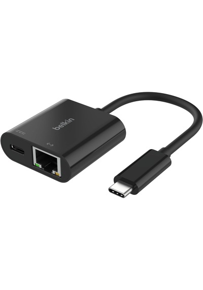 Belkin Connect Usb-c - Ethernet + Şarj Adaptörü 100w, Gigabit Ethernet Bağlantı Noktası