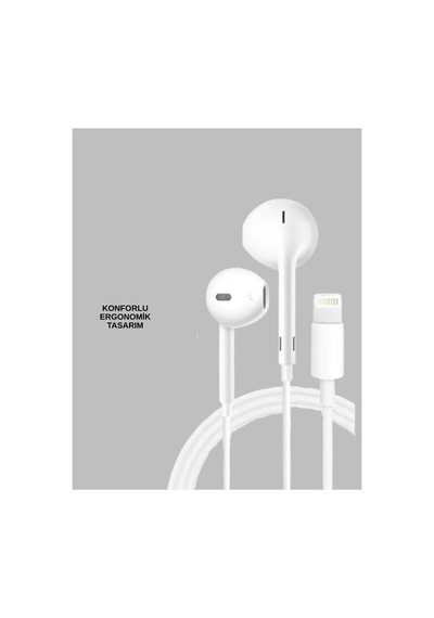 İphone 14 Ve Altındaki Modellerle Uyumlu Kablolu Kulaklık Siyah