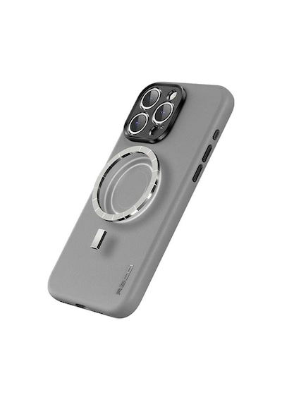 Apple Uyumlu iPhone 15 Plus Kılıf Recci Magsafe Şarj Özellikli Kamera Korumalı Explore Serisi Kapak Gri
