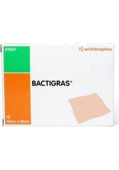 Smith&Nephew Bactigras Parafinli Antiseptik Tül Sargı Yara Örtüsü 10 x 10 CM 25 Adet