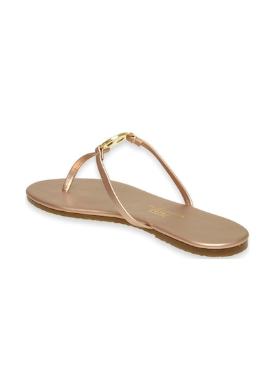 Tkees Tk-2112 Klasik Tokali Parmak Arası Bronz Kadın Terlik Bronz