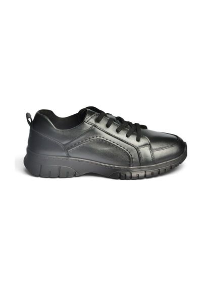 Fox Shoes Z555562003 Siyah Hakiki Deri Kadın Spor Ayakkabı