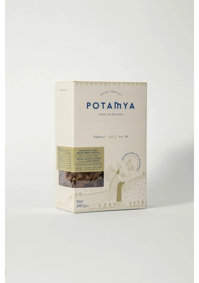 Potamya Organik Glutensiz Yeşil Mercimekli Fusilli 240 G İz Miktarda Gluten