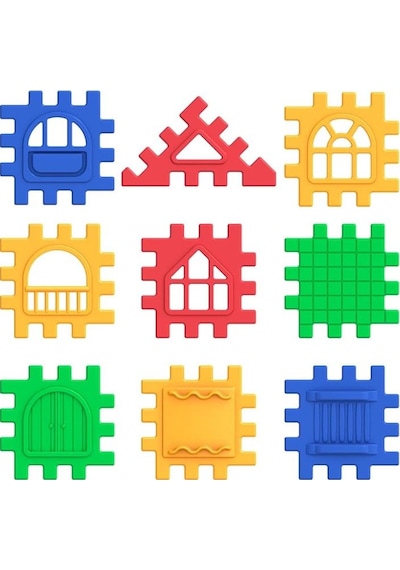 Puzzle City 128 Parça Eğitici Oyuncak