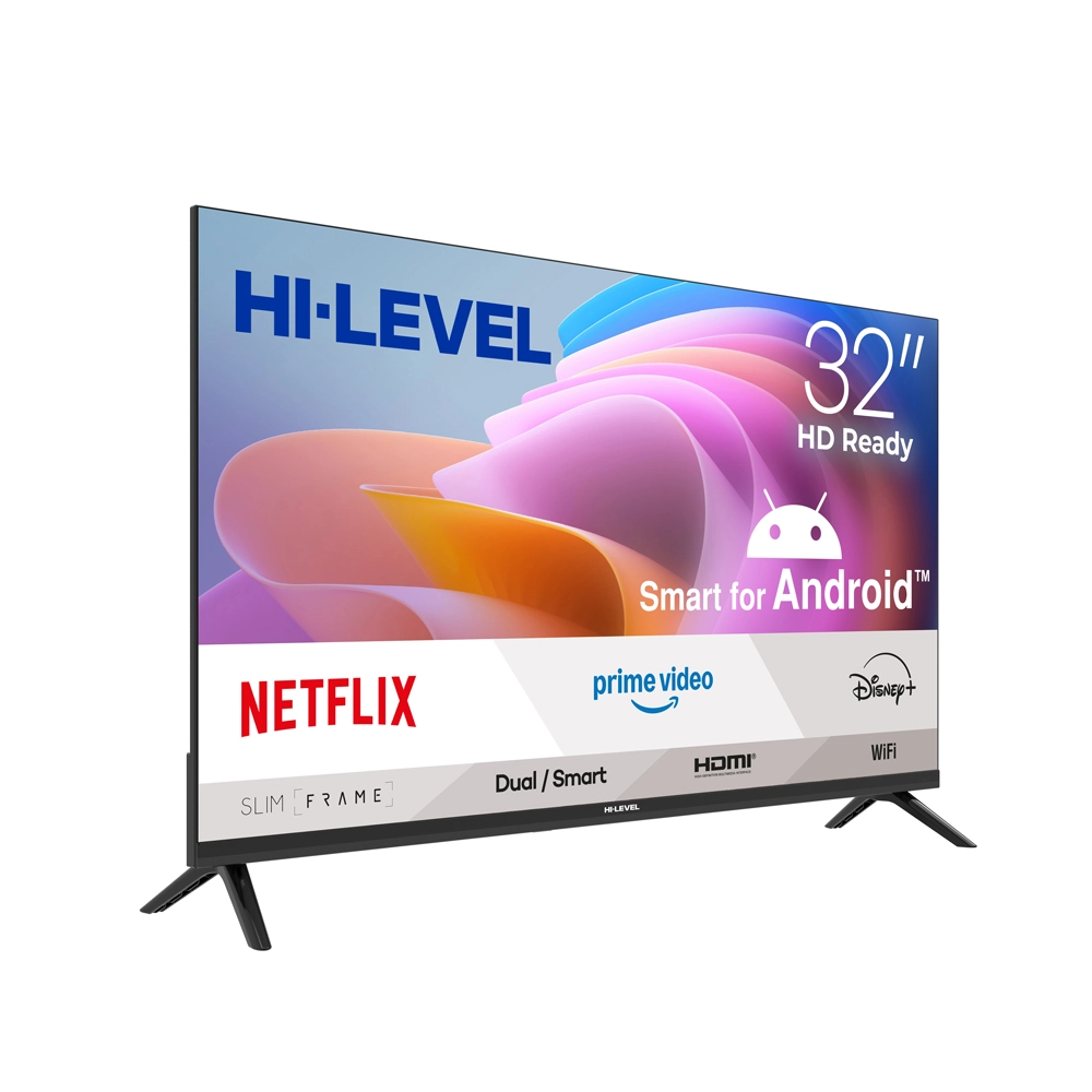 Hi Level HL32HMLN-A14S 32" Frameless HD Ready Android 14 Smart TV